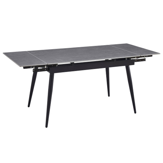 Monaco Extending Ceramic Top Dining Table In Grey