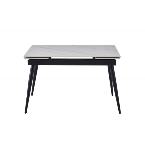 Monaco Extending Ceramic Top Dining Table In White
