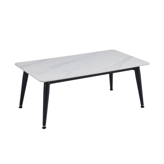 Monaco Ceramic Top Coffee Table In White
