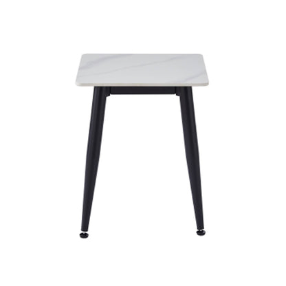 Monaco Ceramic Top End Table In White