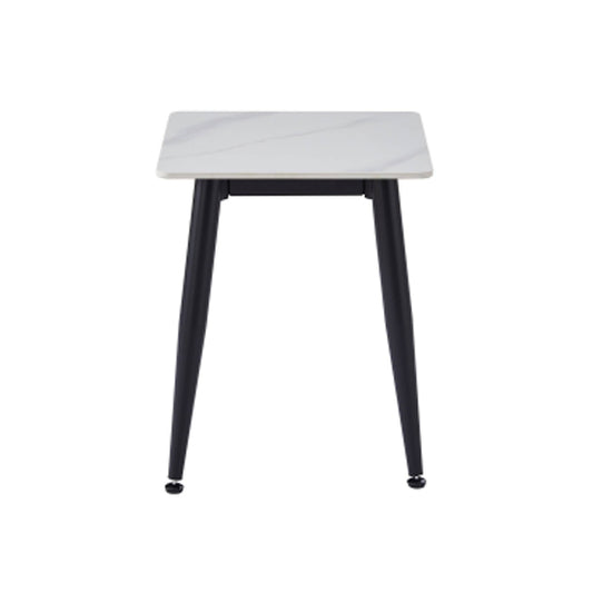 Monaco Ceramic Top End Table In White