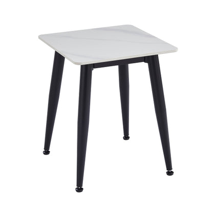 Monaco Ceramic Top End Table In White