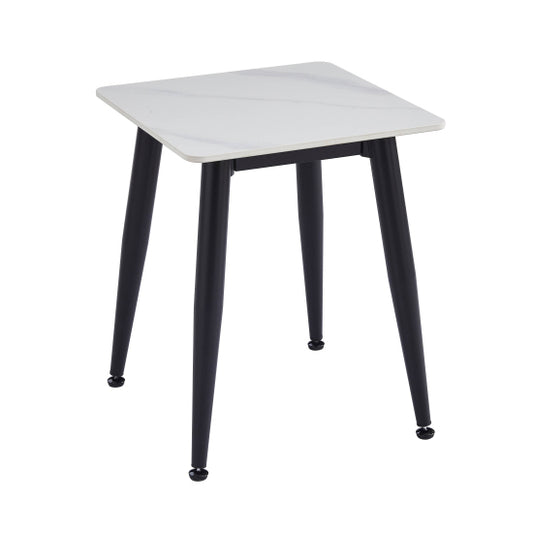 Monaco Ceramic Top End Table In White