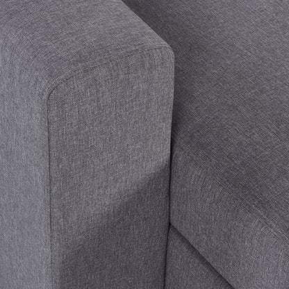 Angel Linen Fabric Sofabed With Storage In Light Grey