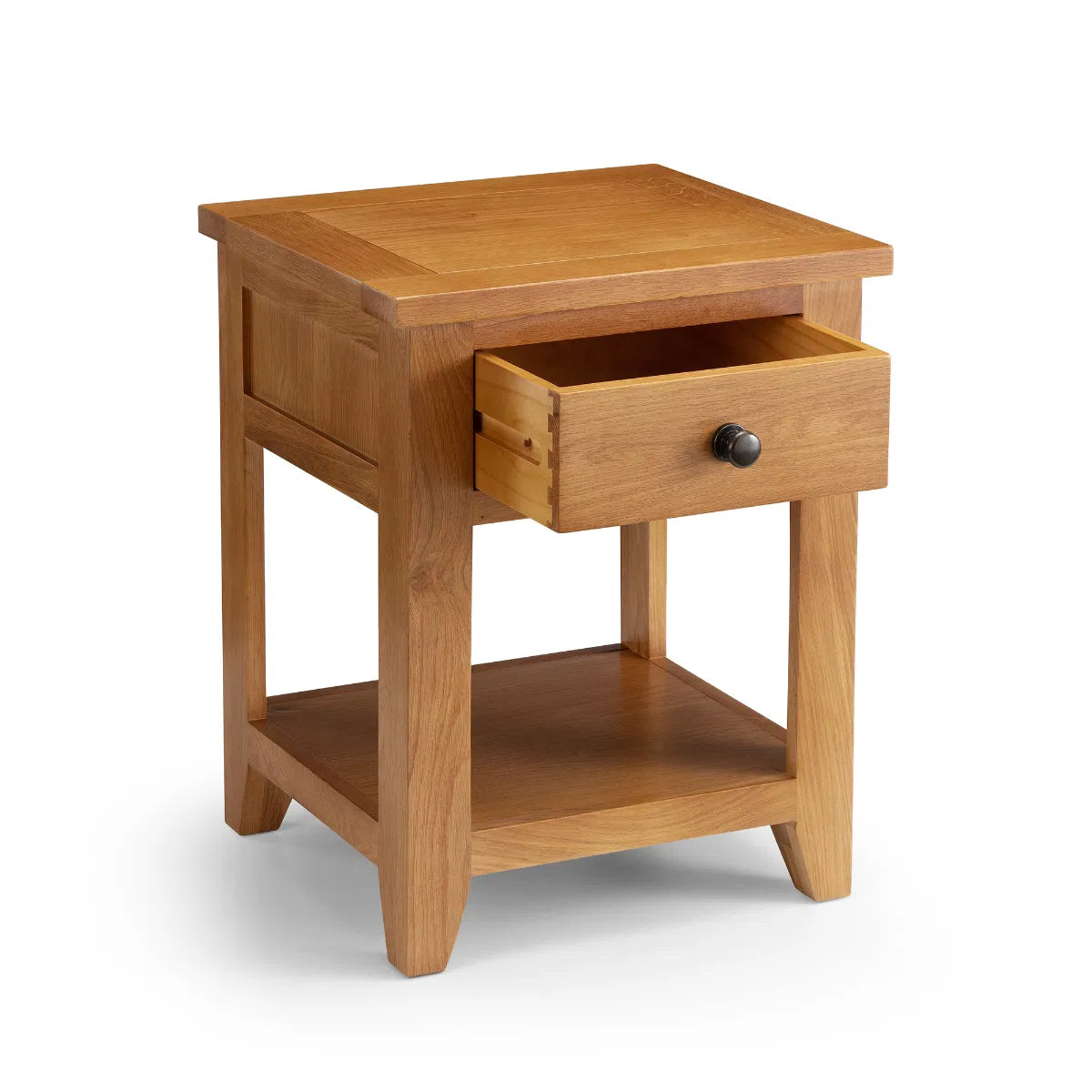 Astoria Wooden Lamp Table With 1 Drawer In Oak