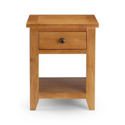 Astoria Wooden Lamp Table With 1 Drawer In Oak