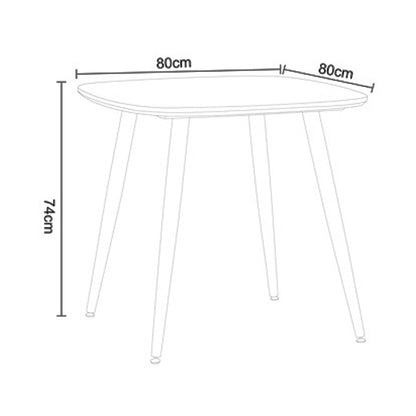 Aspen Square Wooden Dining Table In Grey Oak Effect