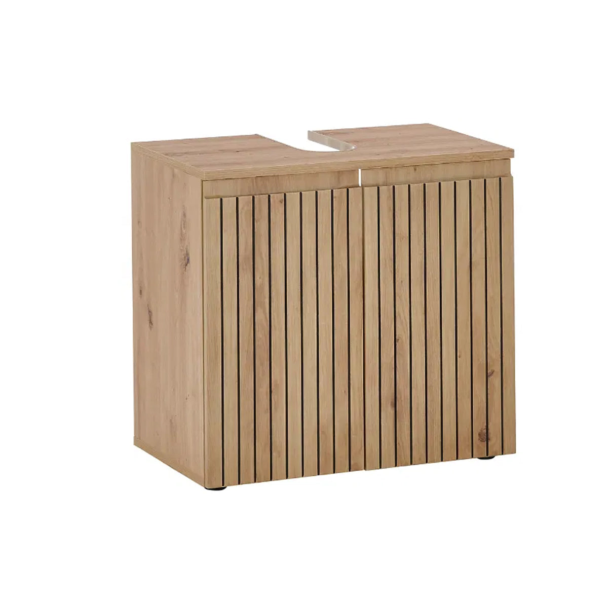 Austin Wooden Under Sink Bathroom Cabinet With 2 Doors In Natural