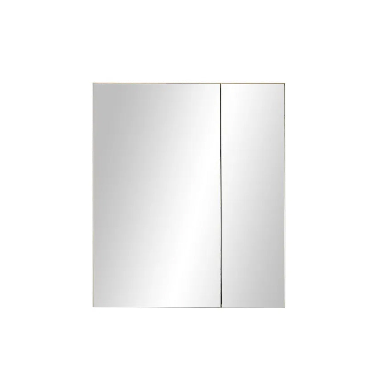 Austin Mirrored Bathroom Storage Cabinet With 2 Doors In Natural
