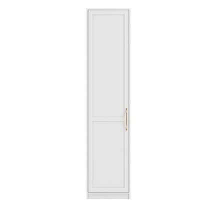 Austen Wooden Wardrobe With 1 Door In White