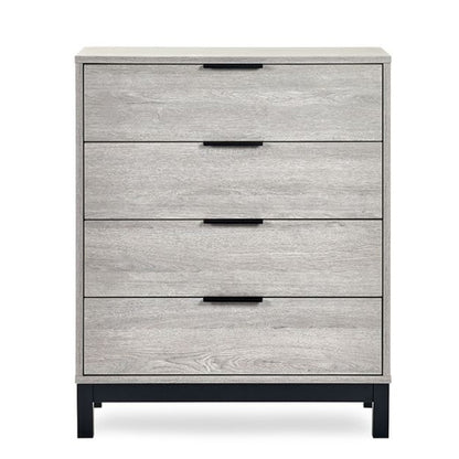Bali Wooden Chest Of 4 Drawers In Grey Oak