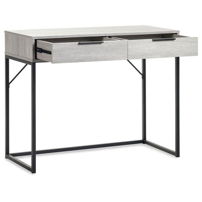 Bali Wooden Dressing Table With 2 Drawers In Grey Oak