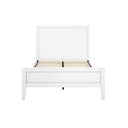 Bay Wooden Double Bed In White