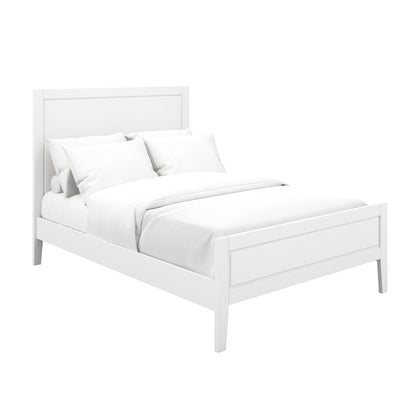 Bay Wooden Double Bed In White