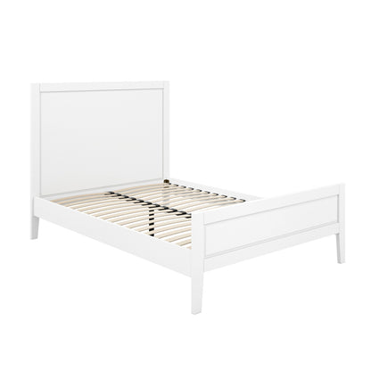 Bay Wooden Double Bed In White