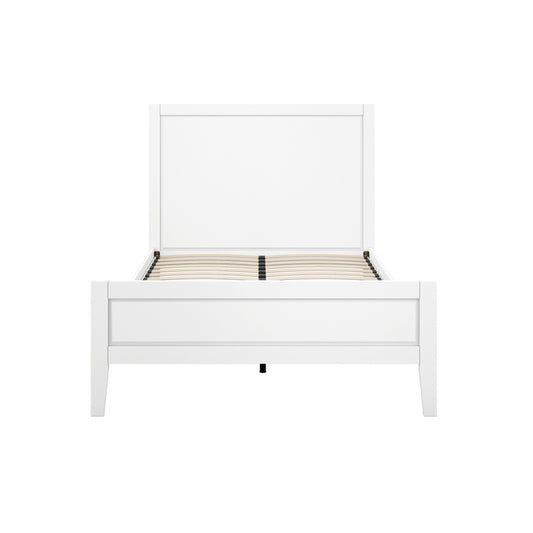 Bay Wooden King Size Bed In White