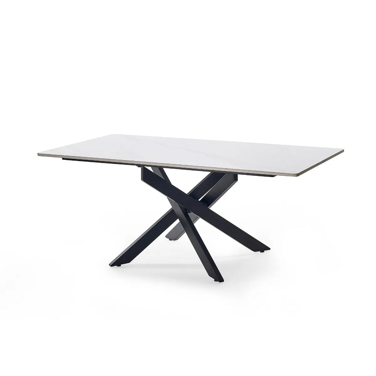 Bradley Wooden Coffee Table In White Marble Effect