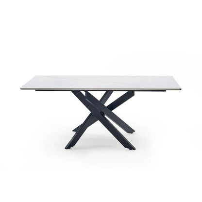 Bradley Wooden Coffee Table In White Marble Effect