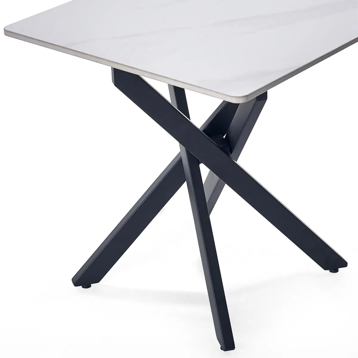 Bradley Wooden Lamp Table In White Marble Effect