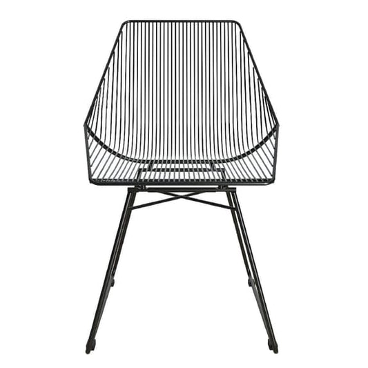 Ellis Metal Bistro Dining Chair In Black
