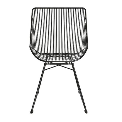 Ellis Metal Bistro Dining Chair In Black