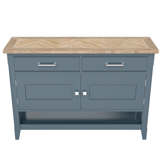 Signature Wooden Sideboard With 2 Doors And 2 Drawers In Blue