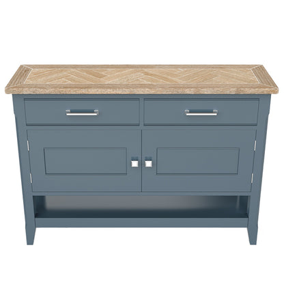 Signature Wooden Sideboard With 2 Doors And 2 Drawers In Blue