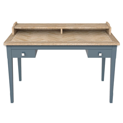 Signature Wooden Computer Desk With 2 Drawers In Blue