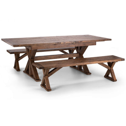 Chatsworth Extending Wooden Dining Table In Reclaimed Pine