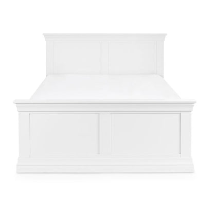 Clermont Wooden Double Bed In Surf White