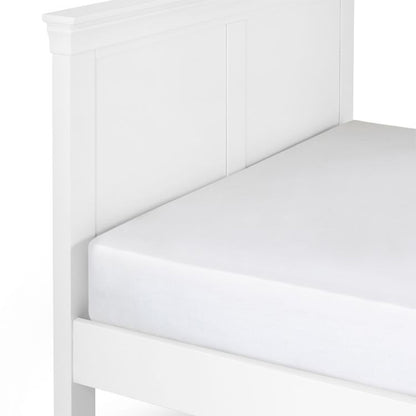 Clermont Wooden King Size Bed In Surf White