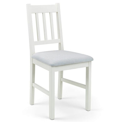 Coxmoor Ivory Wooden Dining Chairs In Pair