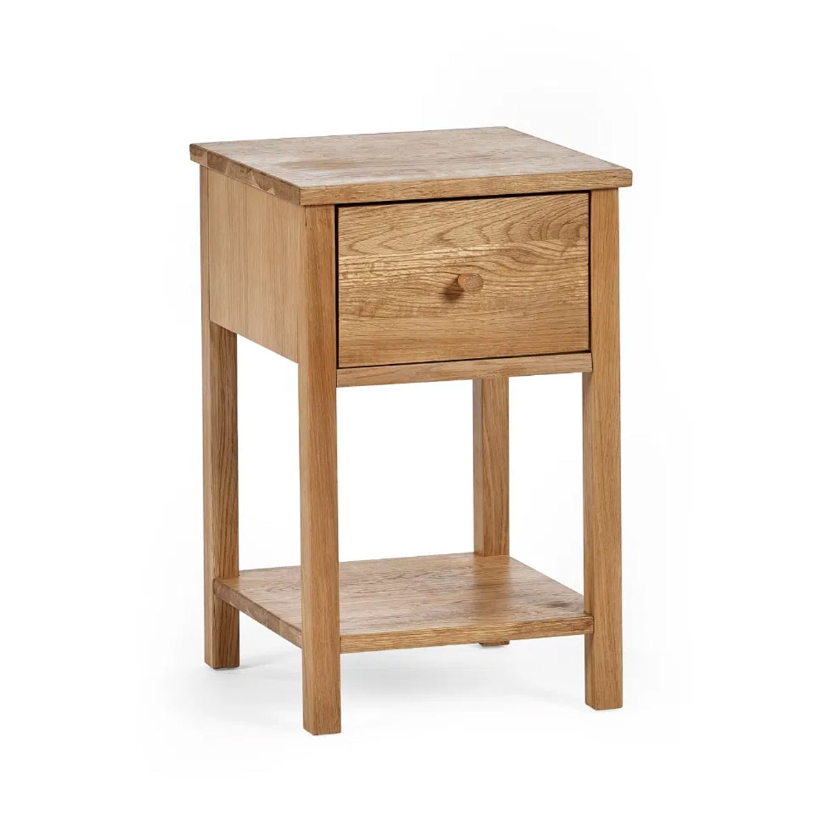 Coxmoor Wooden Bedside Cabinet With 1 Drawer In Oak