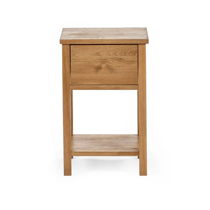 Coxmoor Wooden Bedside Cabinet With 1 Drawer In Oak