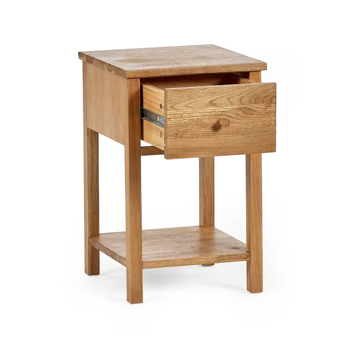Coxmoor Wooden Bedside Cabinet With 1 Drawer In Oak