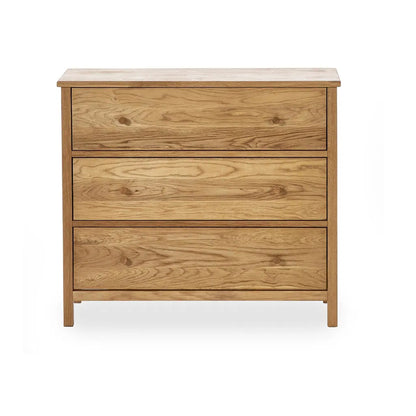 Coxmoor Wooden Chest Of 3 Drawers In Oak