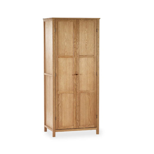Coxmoor Wooden Wardrobe With 2 Doors In Oak