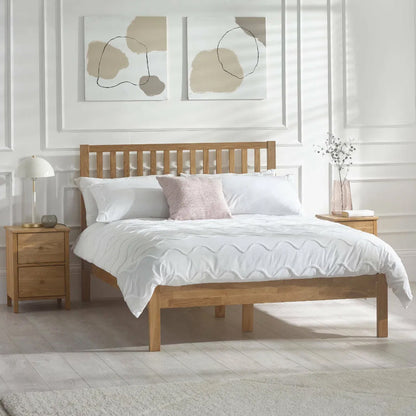 Coxmoor Wooden Double Bed In Oak