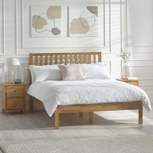 Coxmoor Wooden Double Bed In Oak