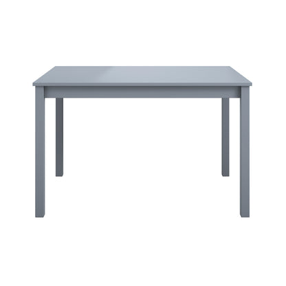 Crawford Wooden Dining Table With 4 Chairs In Anthracite Grey