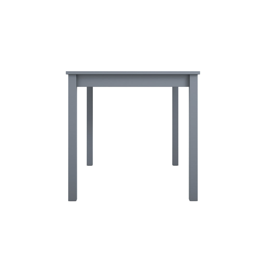 Crawford Wooden Dining Table With 4 Chairs In Anthracite Grey