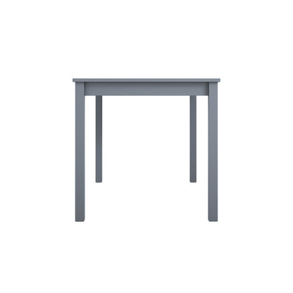 Crawford Wooden Dining Table With 4 Chairs In Anthracite Grey