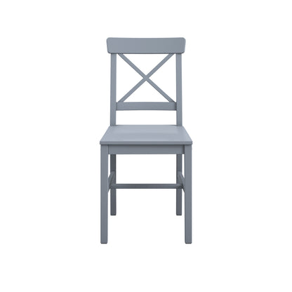 Crawford Wooden Dining Table With 4 Chairs In Anthracite Grey