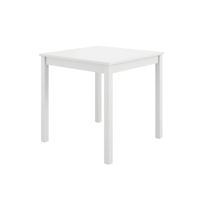 Crawford Wooden Dining Table With 2 Chairs In White