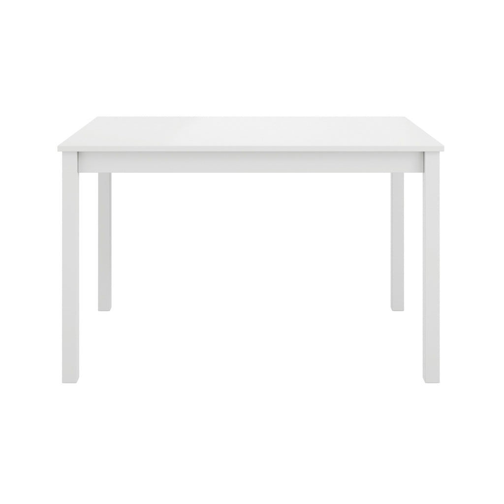 Crawford Wooden Dining Table With 4 Chairs In White