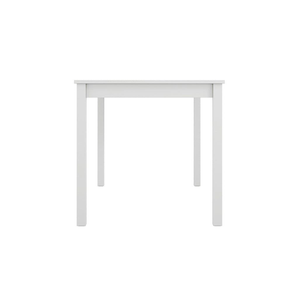 Crawford Wooden Dining Table With 4 Chairs In White