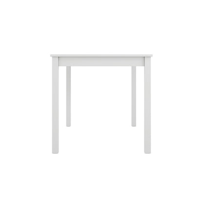 Crawford Wooden Dining Table With 4 Chairs In White