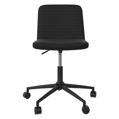 Corey Swivel Faux Leather Home And Office Chair In Black