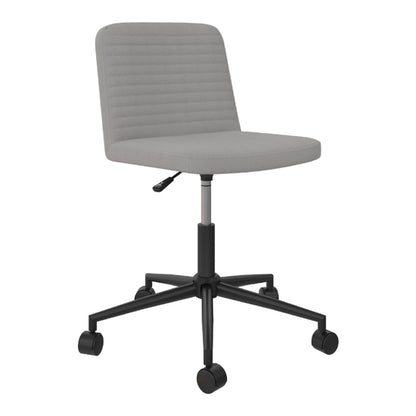 Corey Swivel Linen Fabric Home And Office Chair In Grey