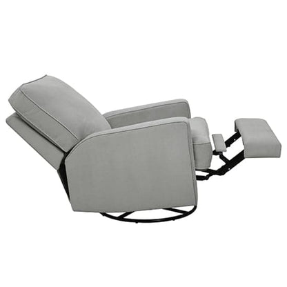 Rylan Fabric Swivel And Recliner Armchair In Grey